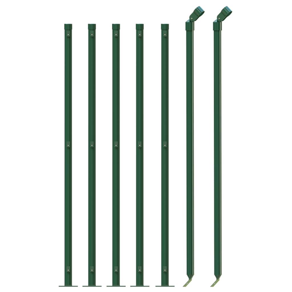 Recinzione a Rete con Flangia Verde 1x10 m - homemem39