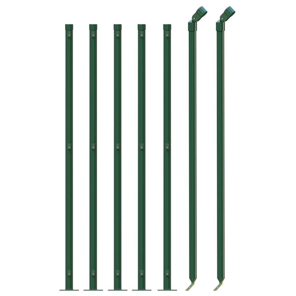 Recinzione a Rete con Flangia Verde 1,1x10 m - homemem39