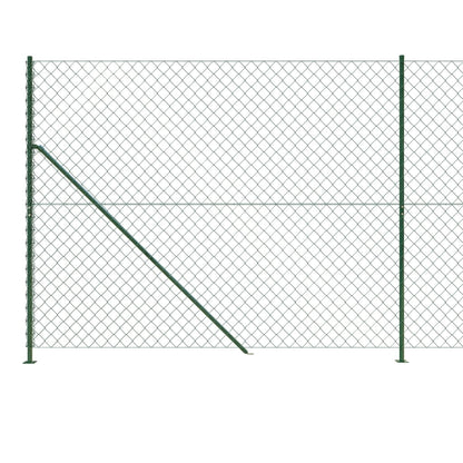 Recinzione a Rete con Flangia Verde 1,8x10 m - homemem39