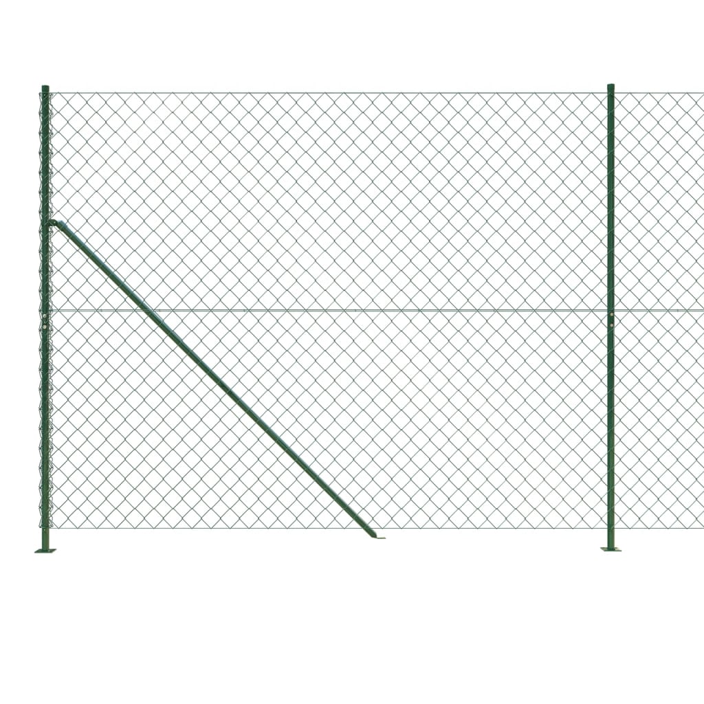 Recinzione a Rete con Flangia Verde 2,2x10 m - homemem39