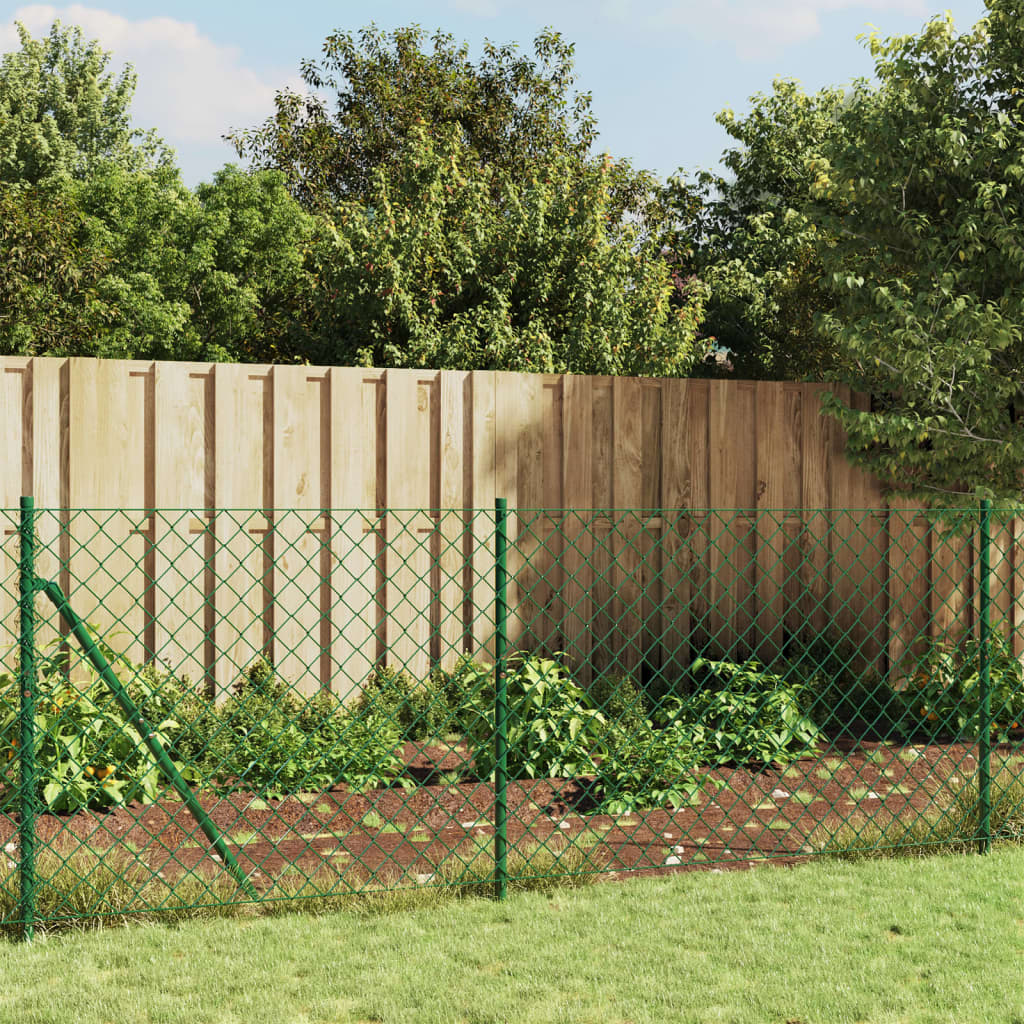 Recinzione a Rete con Flangia Verde 1x25 m - homemem39