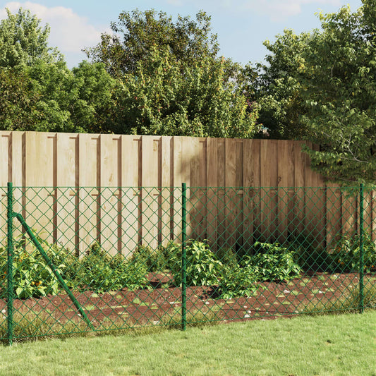 Recinzione a Rete con Flangia Verde 1x25 m - homemem39