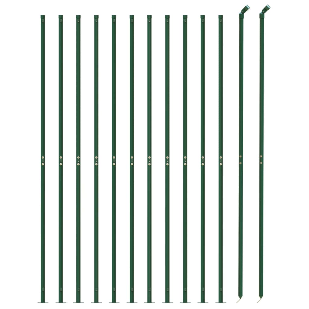 Recinzione a Rete con Flangia Verde 1,6x25 m - homemem39