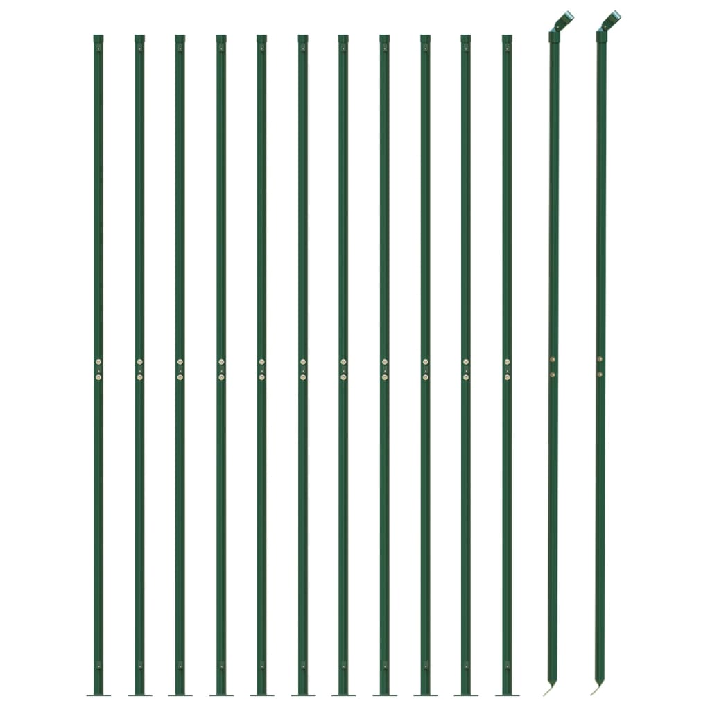 Recinzione a Rete con Flangia Verde 1,8x25 m - homemem39