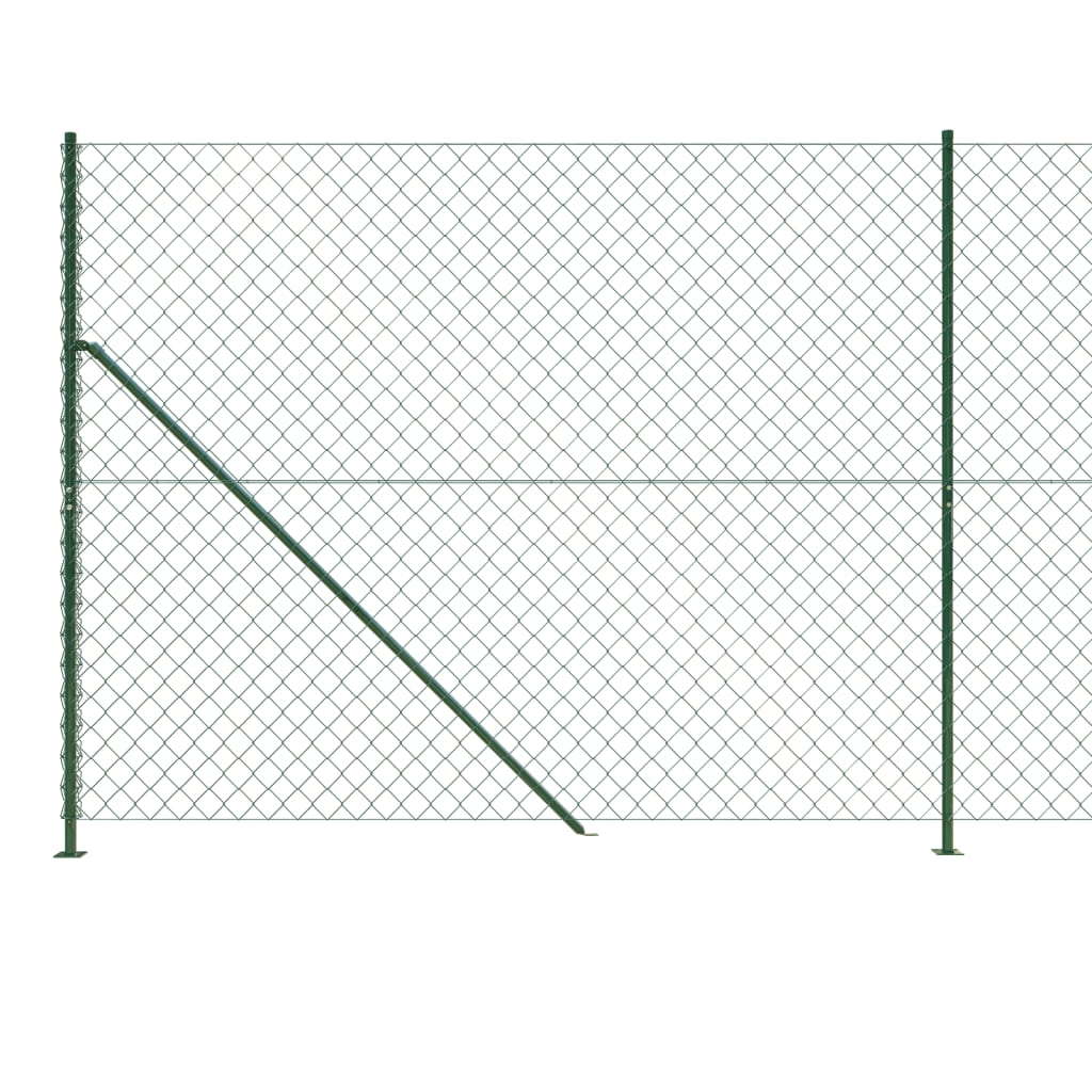 Recinzione a Rete con Flangia Verde 1,8x25 m - homemem39