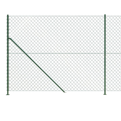 Recinzione a Rete con Flangia Verde 1,8x25 m - homemem39