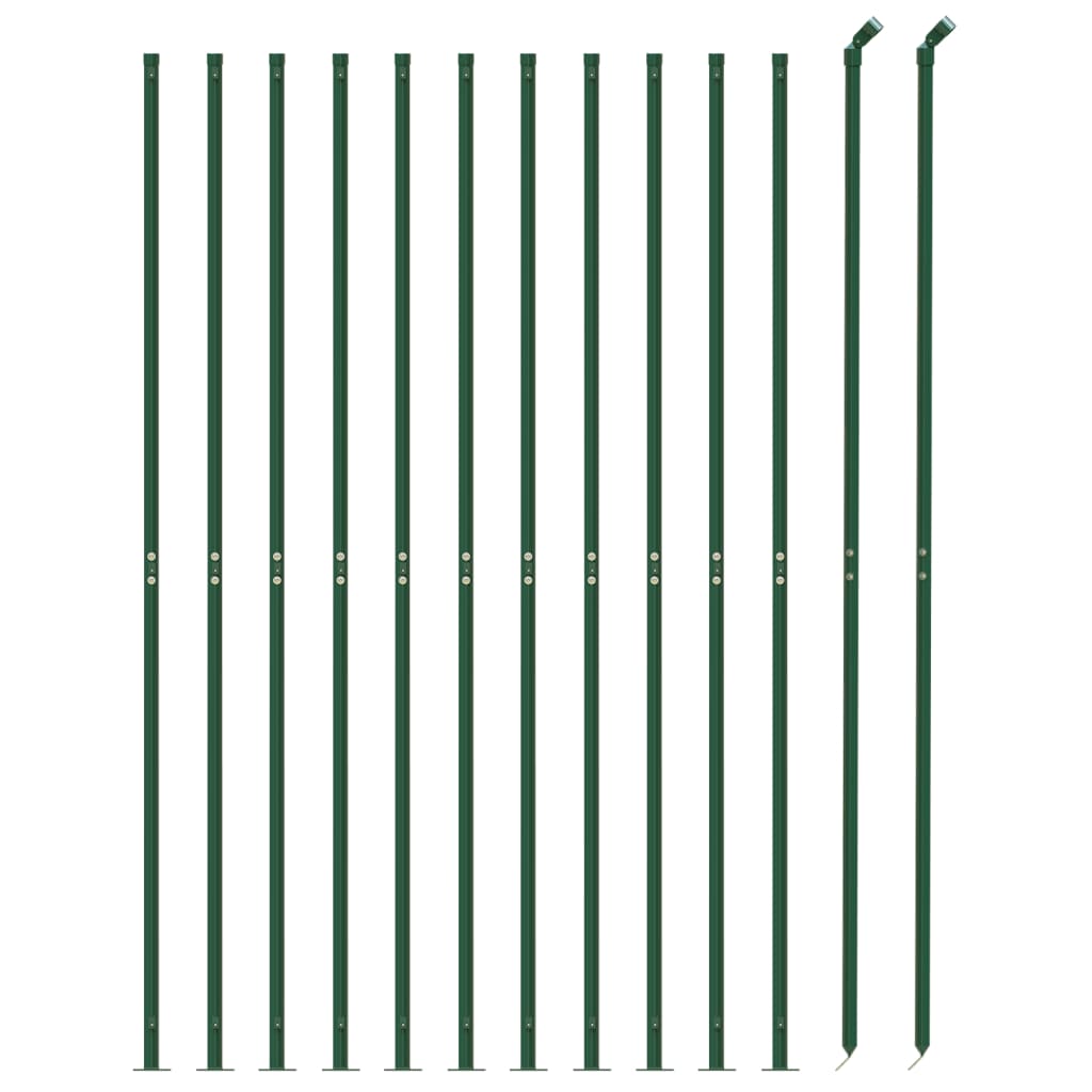 Recinzione a Rete con Flangia Verde 2,2x25 m - homemem39