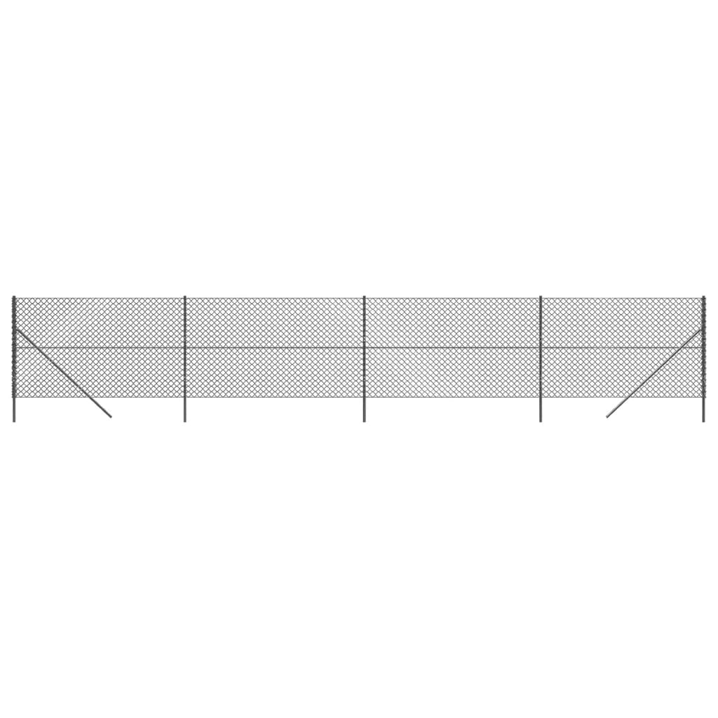 Recinzione a Rete Antracite 1,4x10 m - homemem39