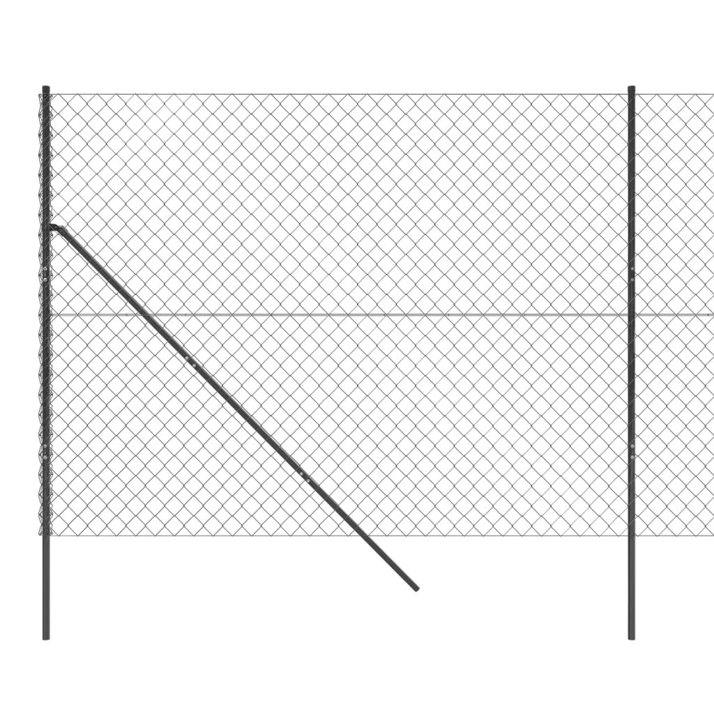 Recinzione a Rete Antracite 1,6x10 m - homemem39