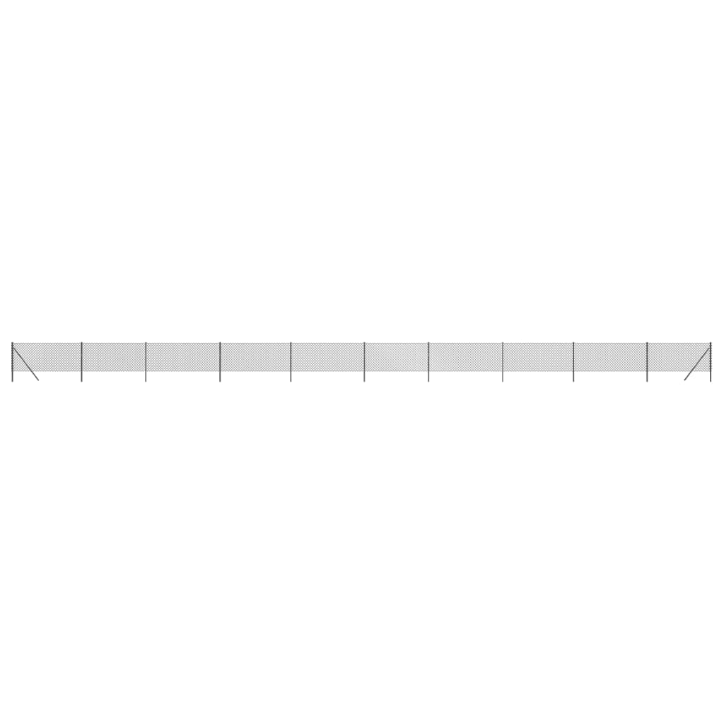 Recinzione a Rete Antracite 0,8x25 m - homemem39