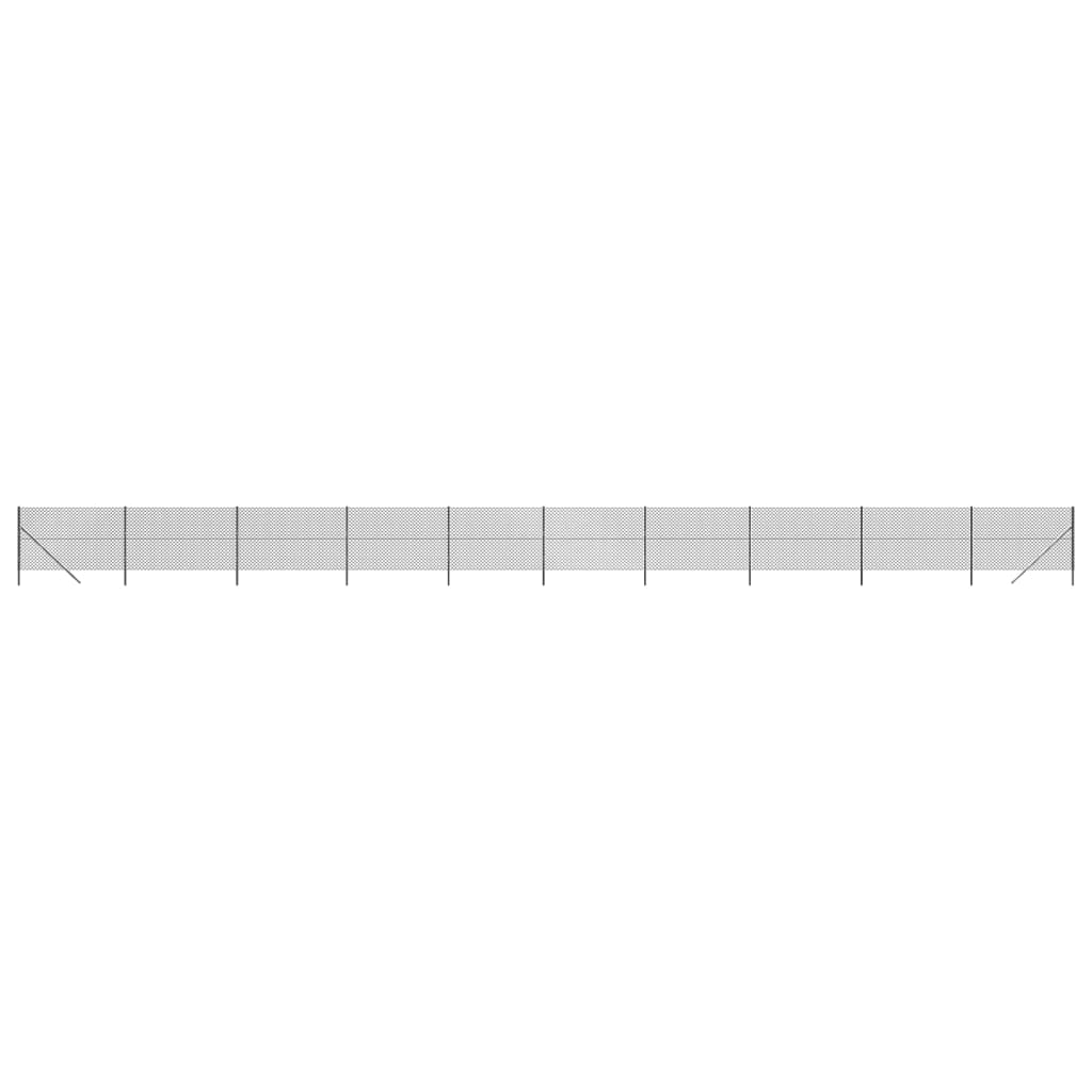 Recinzione a Rete Antracite 1,8x25 m - homemem39