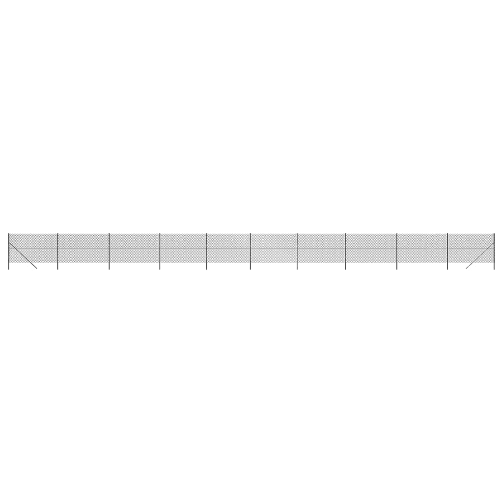 Recinzione a Rete Antracite 2x25 m - homemem39