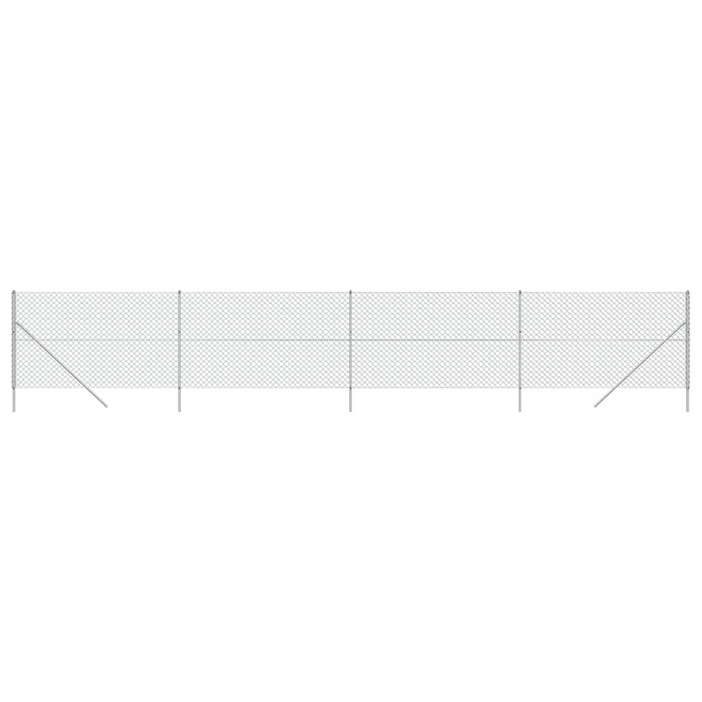 Recinzione a Rete Argento 2x10 m - homemem39