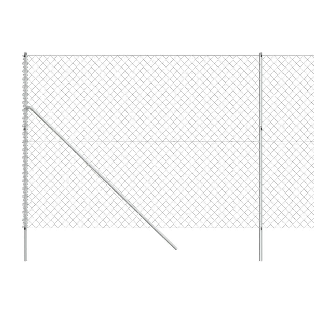 Recinzione a Rete Argento 2x10 m - homemem39