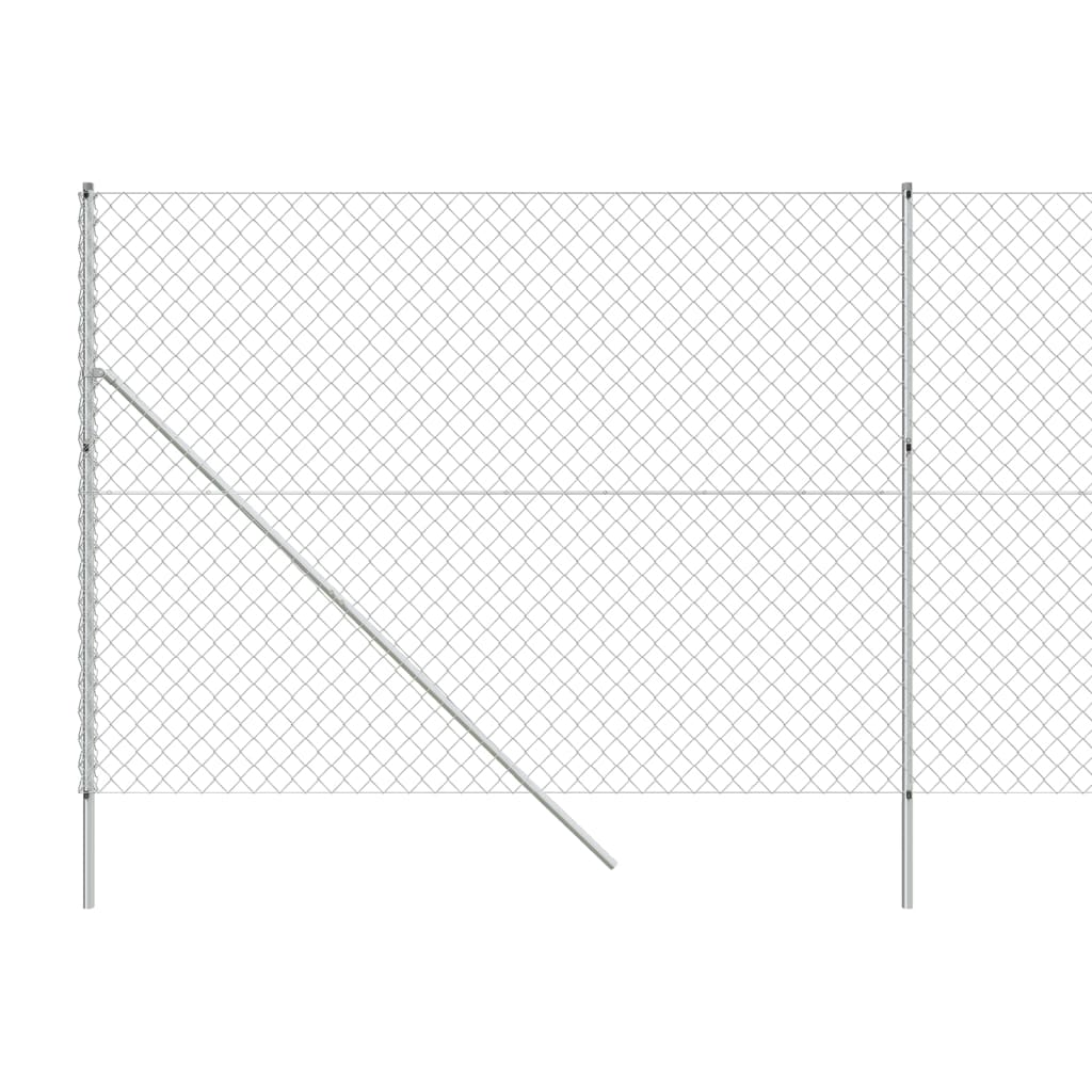 Recinzione a Rete Argento 2,2x10 m - homemem39