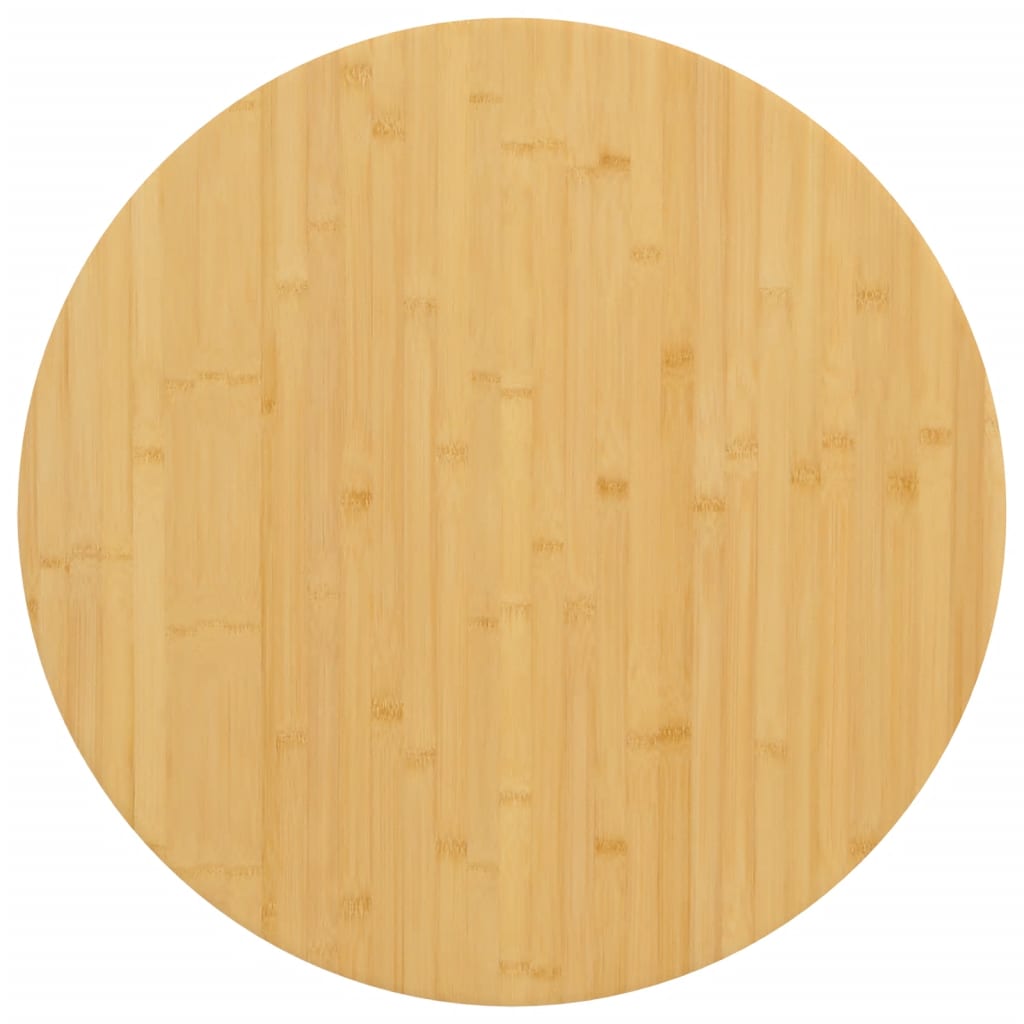 Piano del Tavolo Ø60x1,5 cm in Bambù - homemem39