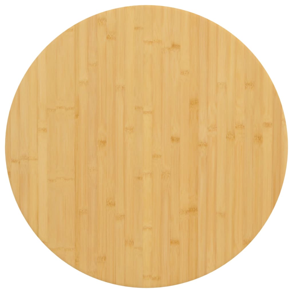 Piano del Tavolo Ø90x1,5 cm in Bambù - homemem39