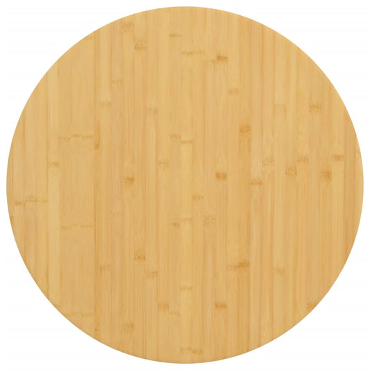 Piano del Tavolo Ø90x2,5 cm in Bambù - homemem39