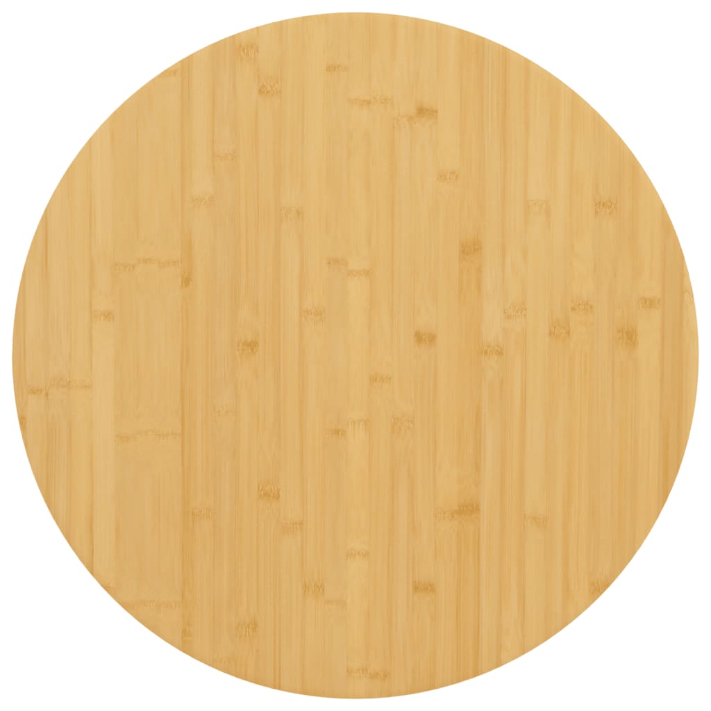 Piano del Tavolo Ø60x4 cm in Bambù - homemem39