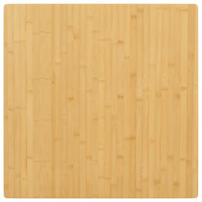 Piano del Tavolo 90x90x2,5 cm in Bambù - homemem39