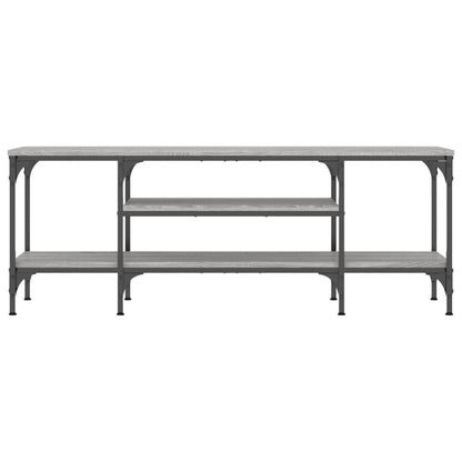 Mobile TV Grigio Sonoma 121x35x45 cm Legno Multistrato e Ferro - homemem39