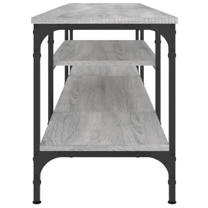 Mobile TV Grigio Sonoma 161x35x45 cm Legno Multistrato e Ferro - homemem39