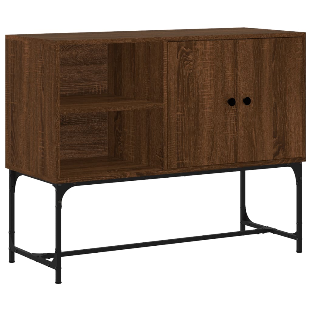 Credenza Rovere Marrone 100x40x79,5 cm in Legno Multistrato - homemem39