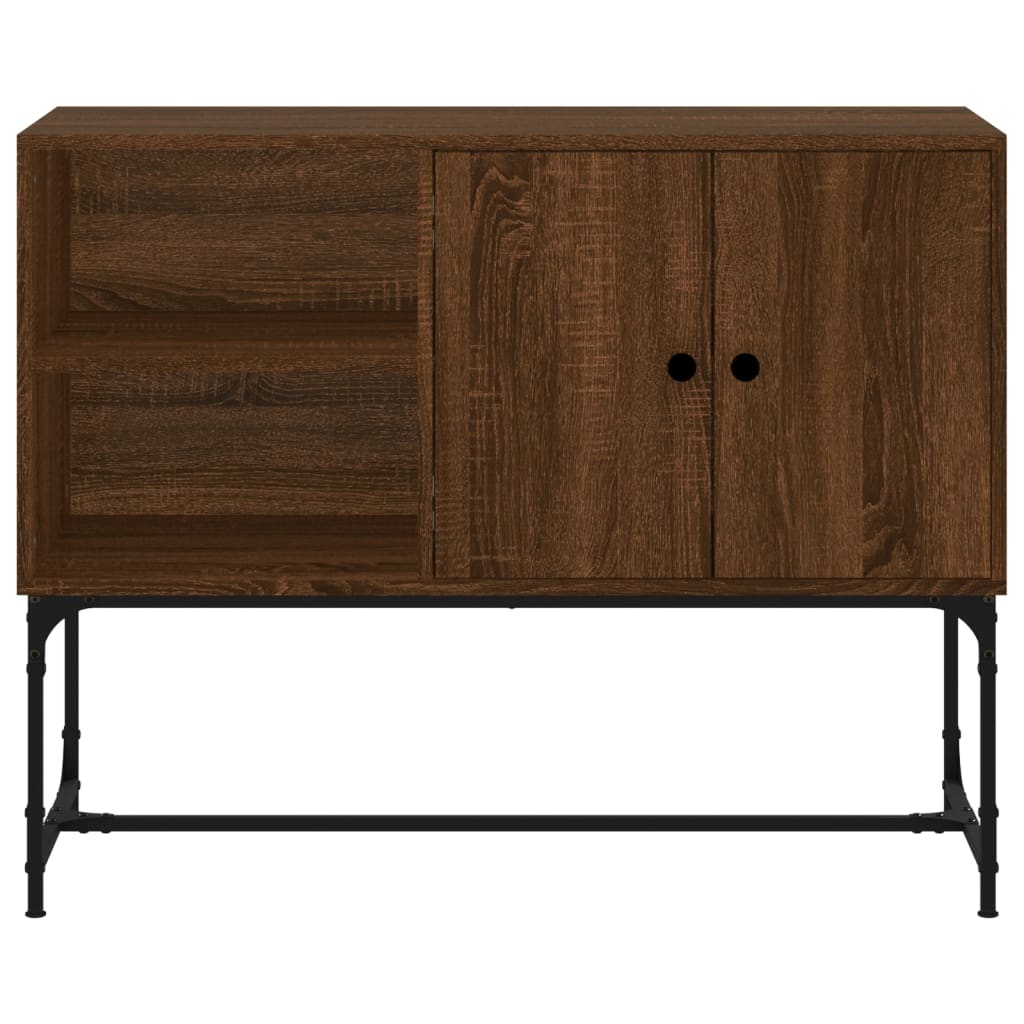 Credenza Rovere Marrone 100x40x79,5 cm in Legno Multistrato - homemem39