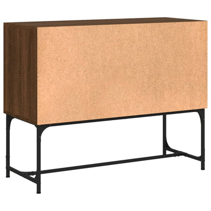 Credenza Rovere Marrone 100x40x79,5 cm in Legno Multistrato - homemem39