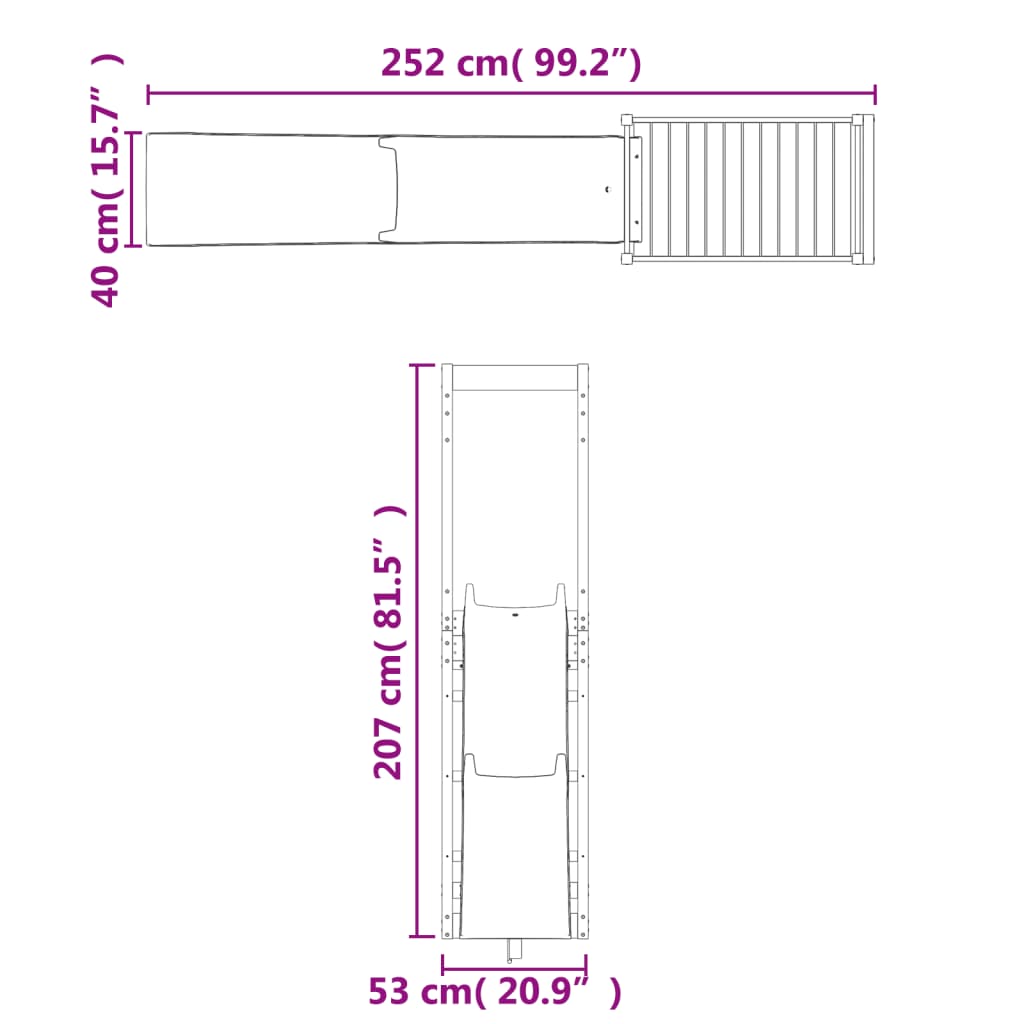 Set da Gioco da Esterno in Legno Massello di Douglas - homemem39