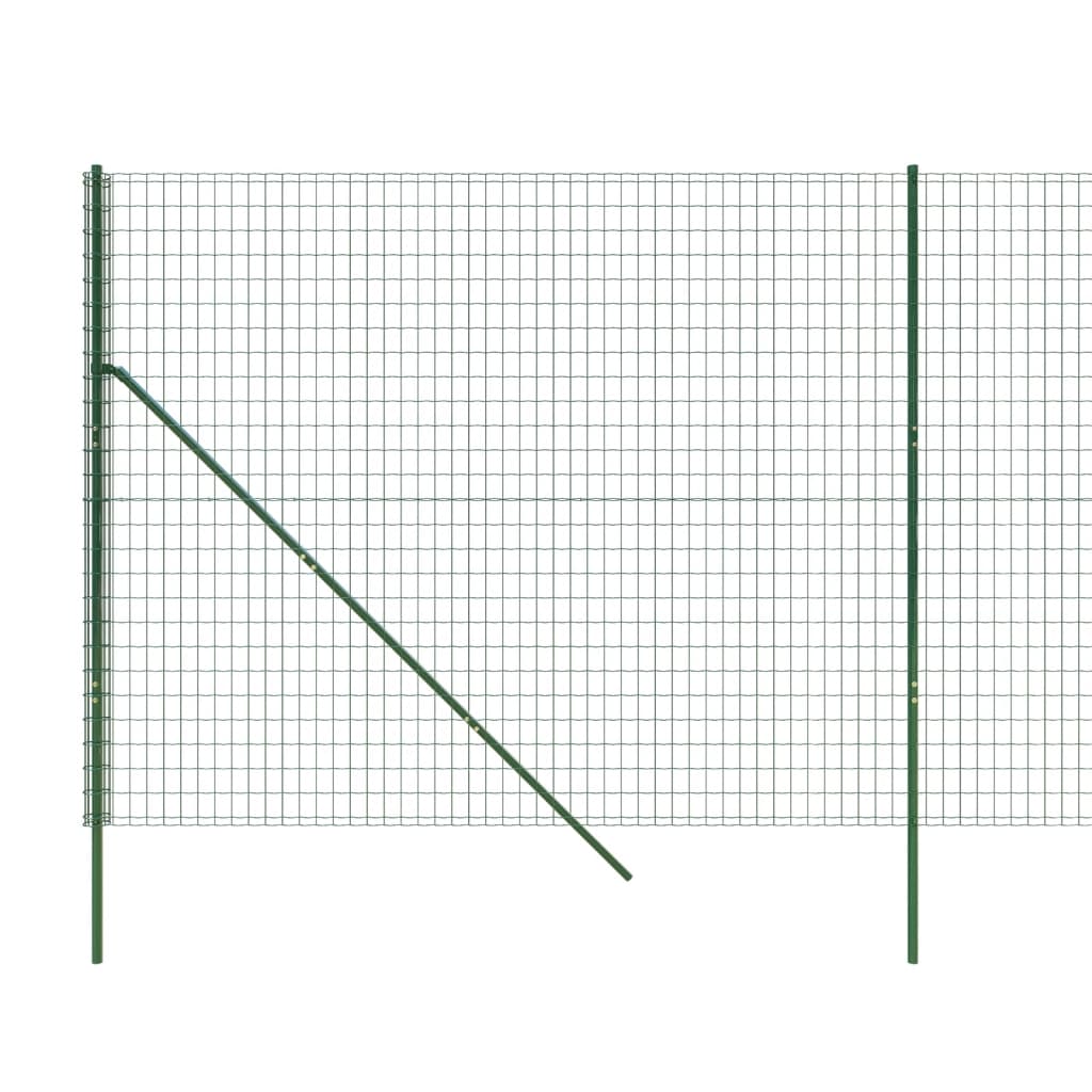 Recinzione Metallica Verde 2x10 m in Acciaio Zincato - homemem39