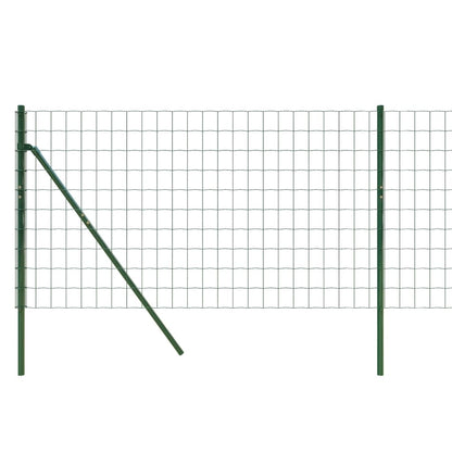 Recinzione Metallica Verde 1x10 m in Acciaio Zincato - homemem39