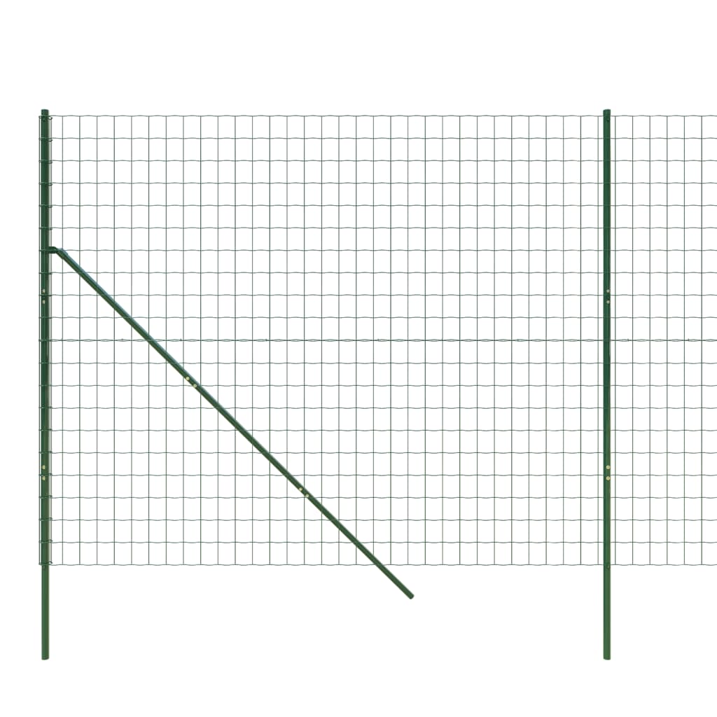 Recinzione Metallica Verde 1,4x25 m in Acciaio Zincato - homemem39