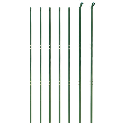 Recinzione Metallica con Picchetti Ancoraggio Verde 2x10 m - homemem39