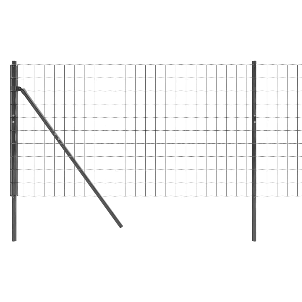 Recinzione Metallica Antracite 1x10 m in Acciaio Zincato - homemem39