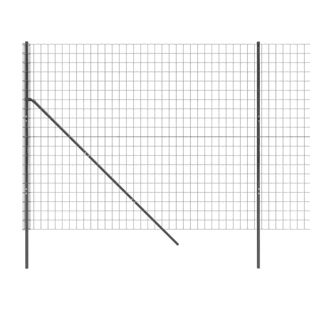 Recinzione Metallica Antracite 2,2x25 m in Acciaio Zincato - homemem39