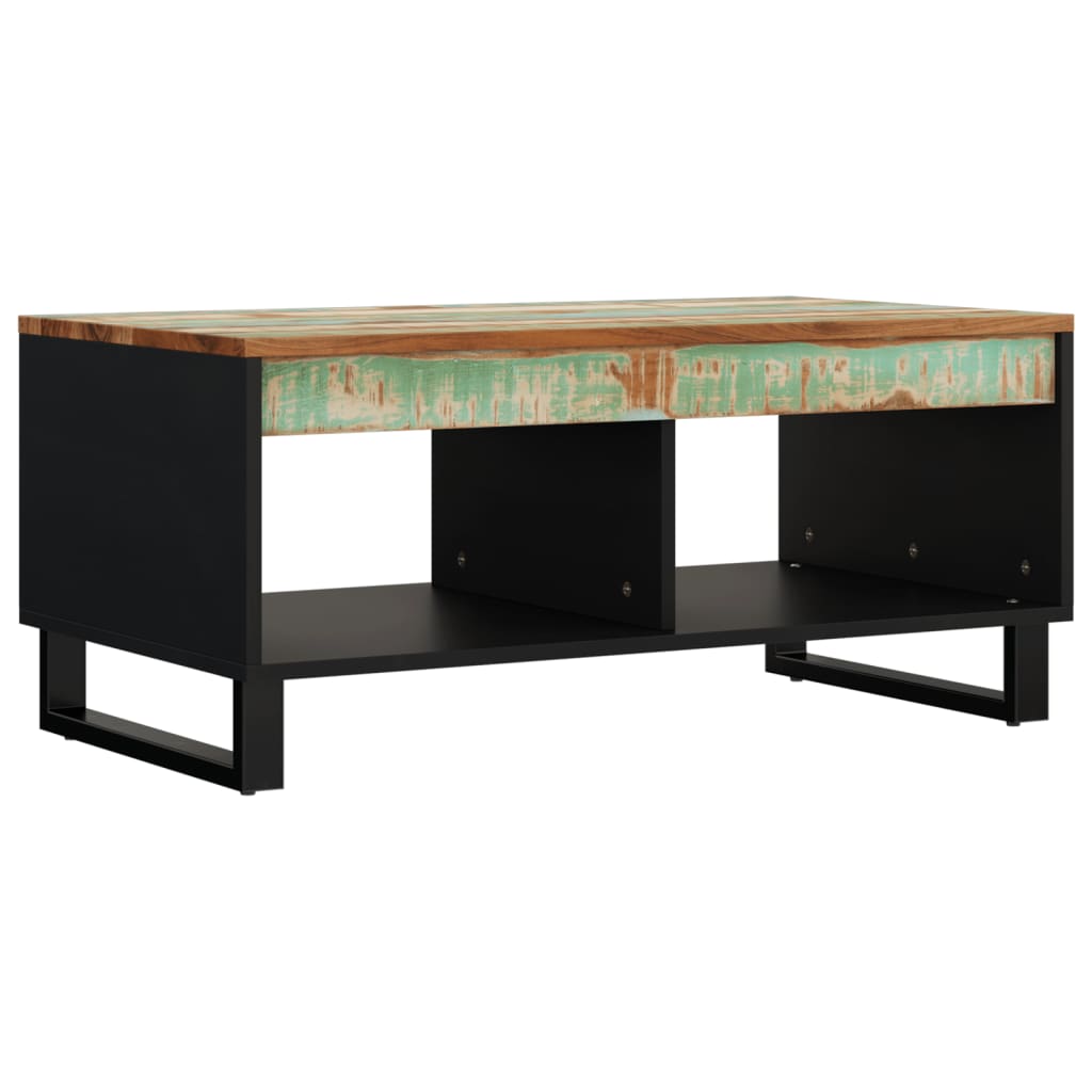 Tavolino da Salotto 90x50x40 cm in Legno Massello di Recupero - homemem39