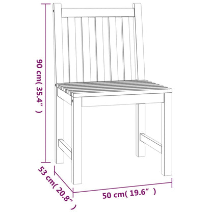 Set da Pranzo per Giardino 3 pz in Legno Massello di Teak - homemem39