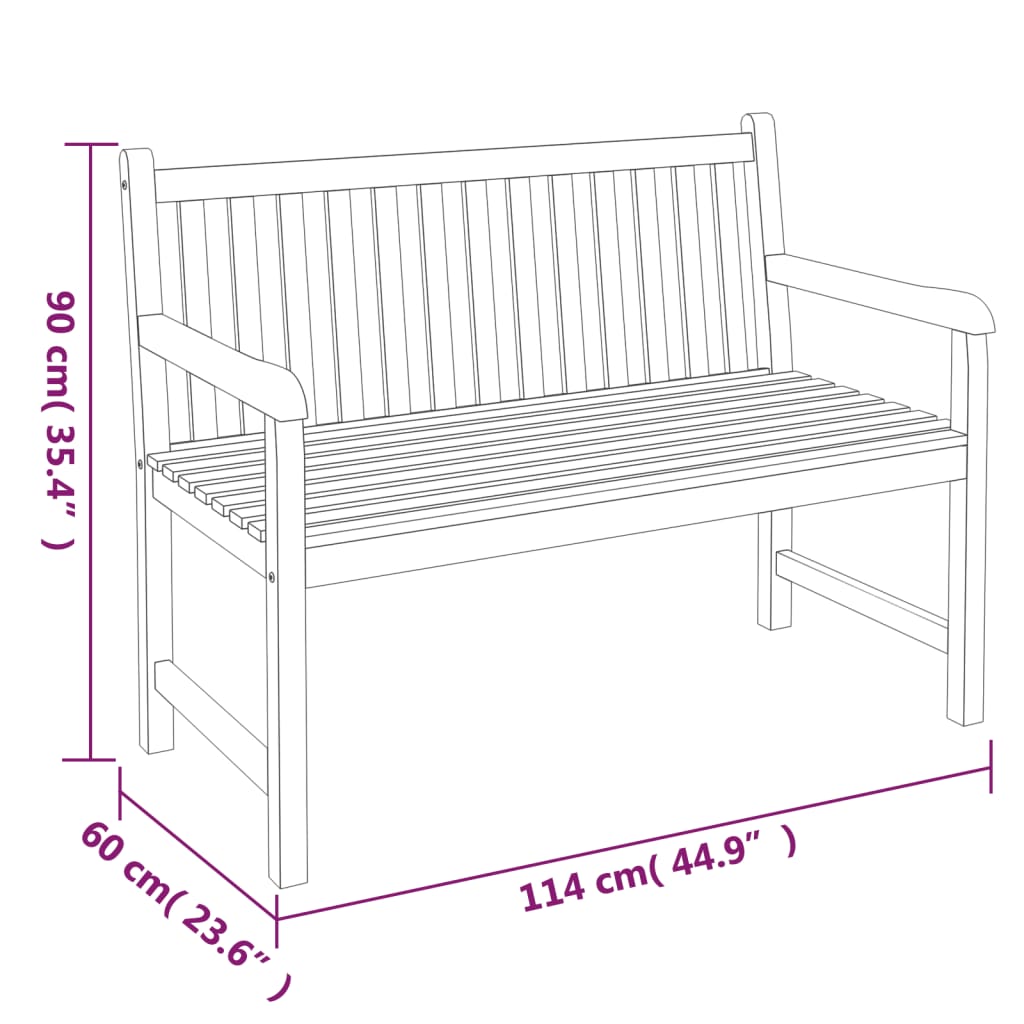 Set da Pranzo per Giardino 3 pz in Legno Massello di Teak - homemem39