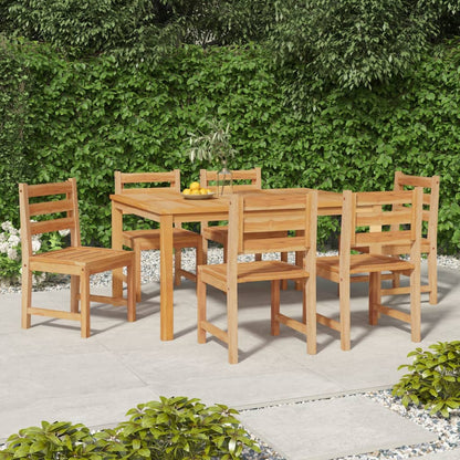 Sedie da Giardino 6 pz in Legno Massello di Teak - homemem39