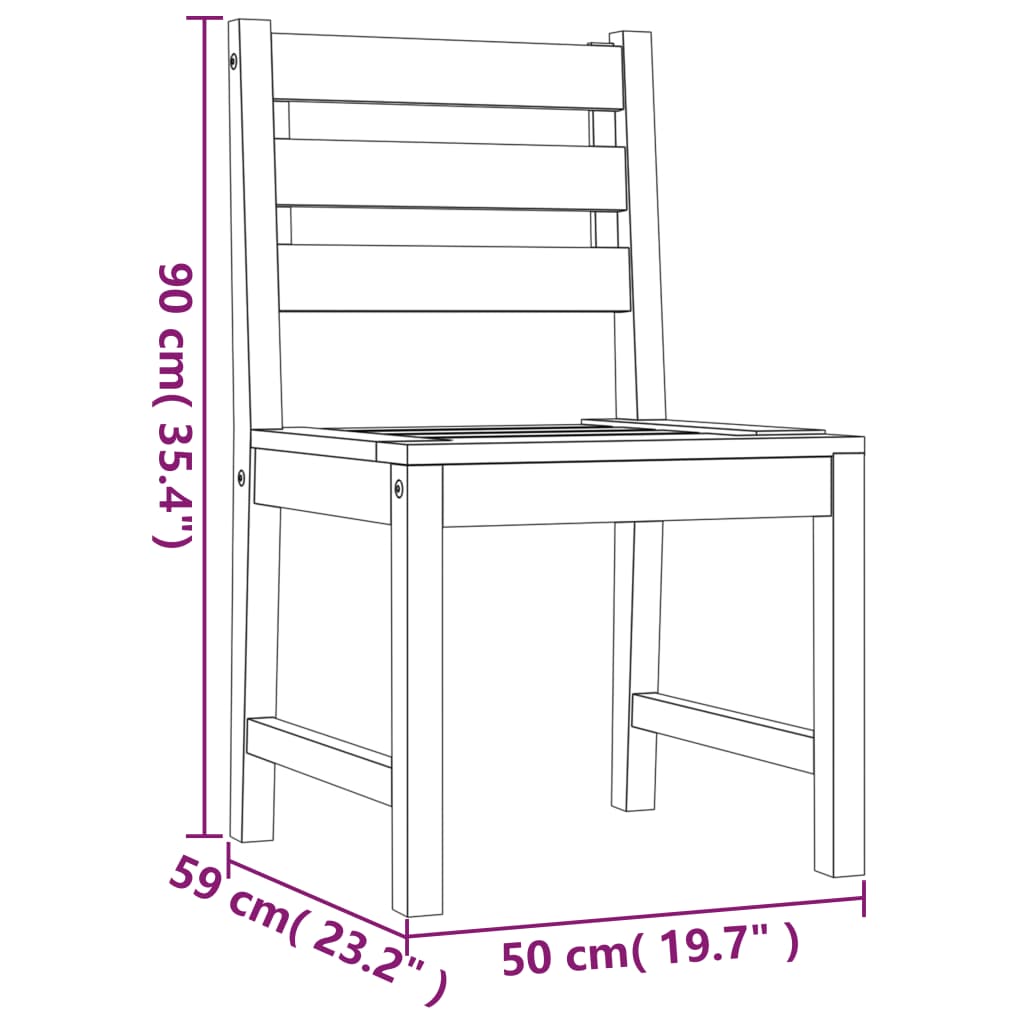 Sedie da Giardino 8 pz in Legno Massello di Teak - homemem39