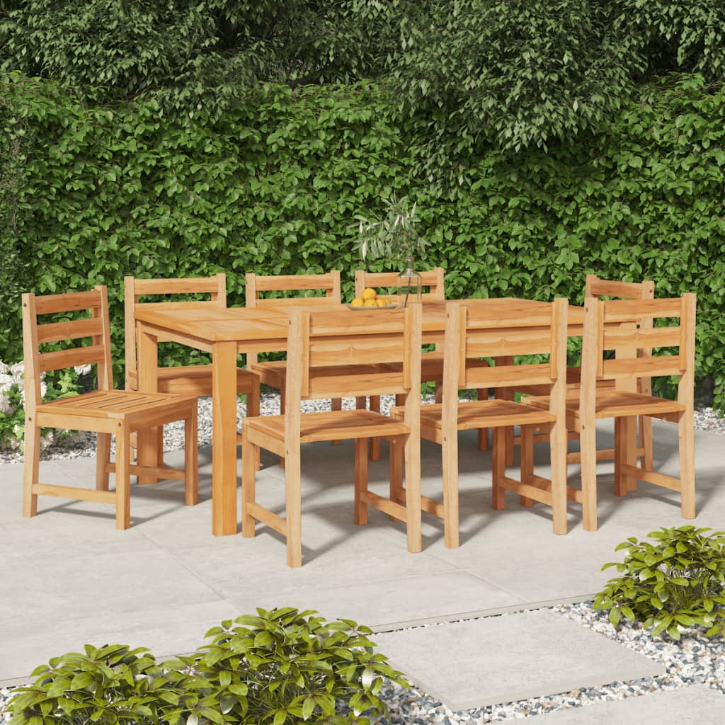 Sedie da Giardino 8 pz in Legno Massello di Teak - homemem39