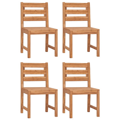 Set da Pranzo per Giardino 5 pz in Legno Massello di Teak - homemem39