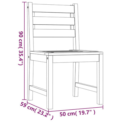 Set da Pranzo per Giardino 5 pz in Legno Massello di Teak - homemem39