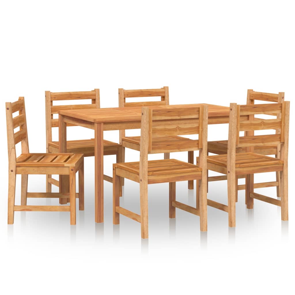 Set da Pranzo da Giardino 7 pz in Legno Massello di Teak - homemem39