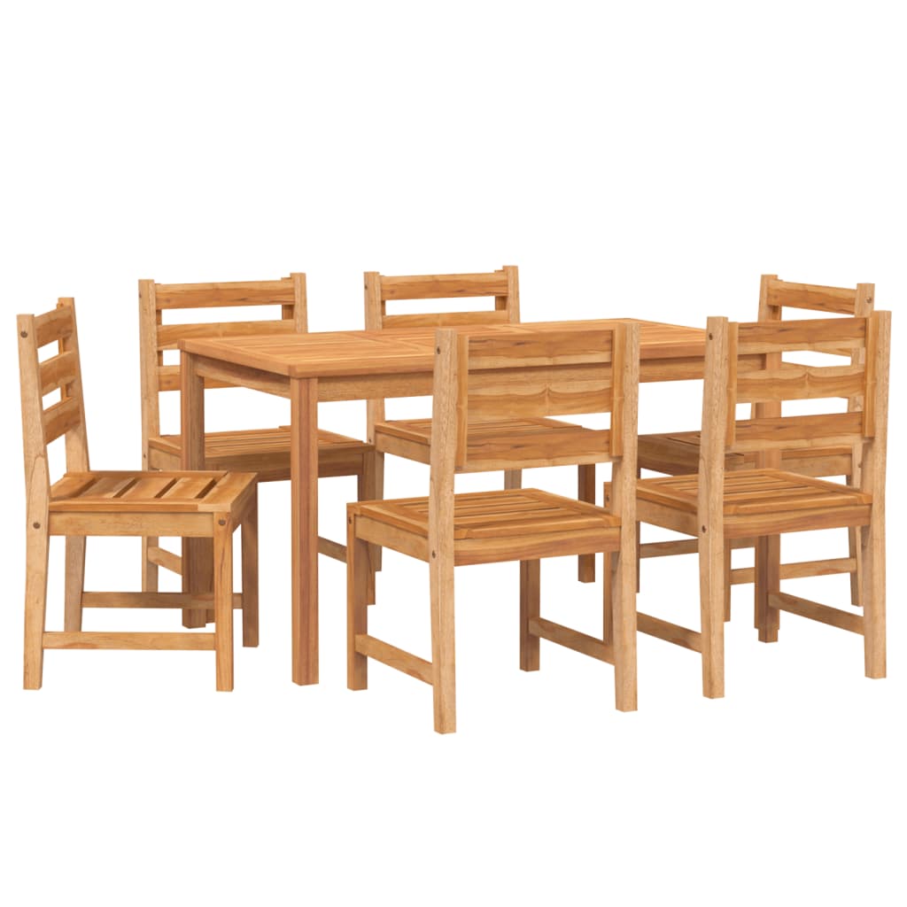 Set da Pranzo da Giardino 7 pz in Legno Massello di Teak - homemem39