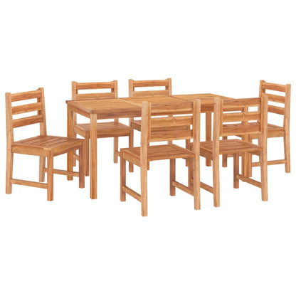 Set da Pranzo da Giardino 7 pz in Legno Massello di Teak - homemem39