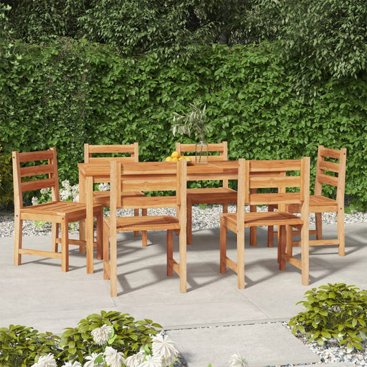 Set da Pranzo da Giardino 7 pz in Legno Massello di Teak - homemem39