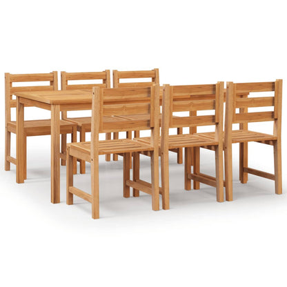 Set da Pranzo da Giardino 7 pz in Legno Massello di Teak - homemem39