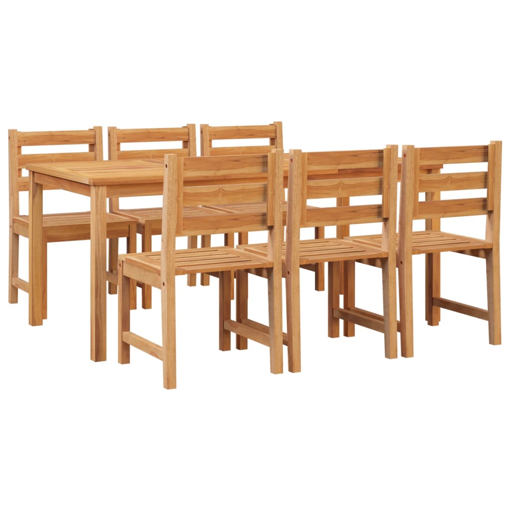 Set da Pranzo da Giardino 7 pz in Legno Massello di Teak - homemem39